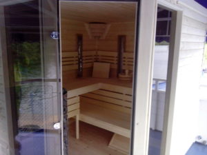 vonkajšia sauna doma
